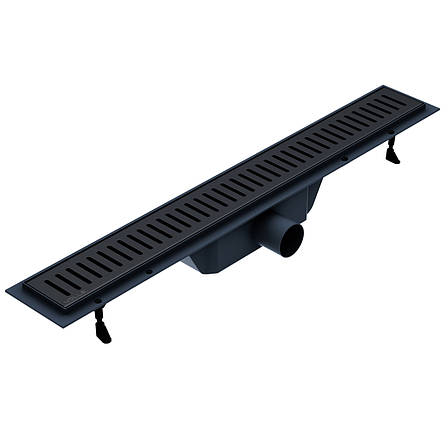 Лінійний трап 600мм, система сухий затвор, з решіткою лінія, de la noche Арт. 9000.200604, фото 1