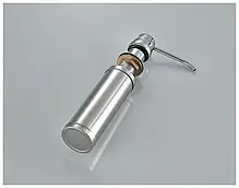 Дозатор для мила Frap F405, що вбудовується в мийку, хром, 150 мл, фото 5