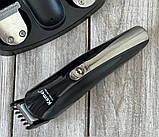 Професійна металева електромашинка для стриження, якісний чоловічий тример для гоління бороди, фото 10