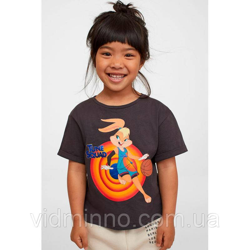 Дитяча укорочена футболка Space Jam H&M на дівчинку 4-6 років - р.110-116 /61600/