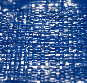 Міцний тарпауліновий тент водовідштовхувальний 3х4 кв. м з металевими люверсами щільністю 90 г/м2 синій