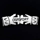 Рукавички боксерські для боксу 10 унцій на липучці OSPORT шкіра PU (BO-5698) Білий, фото 2