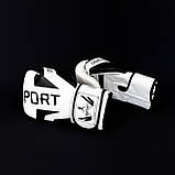 Рукавички боксерські для боксу 10 унцій на липучці OSPORT шкіра PU (BO-5698) Білий, фото 5