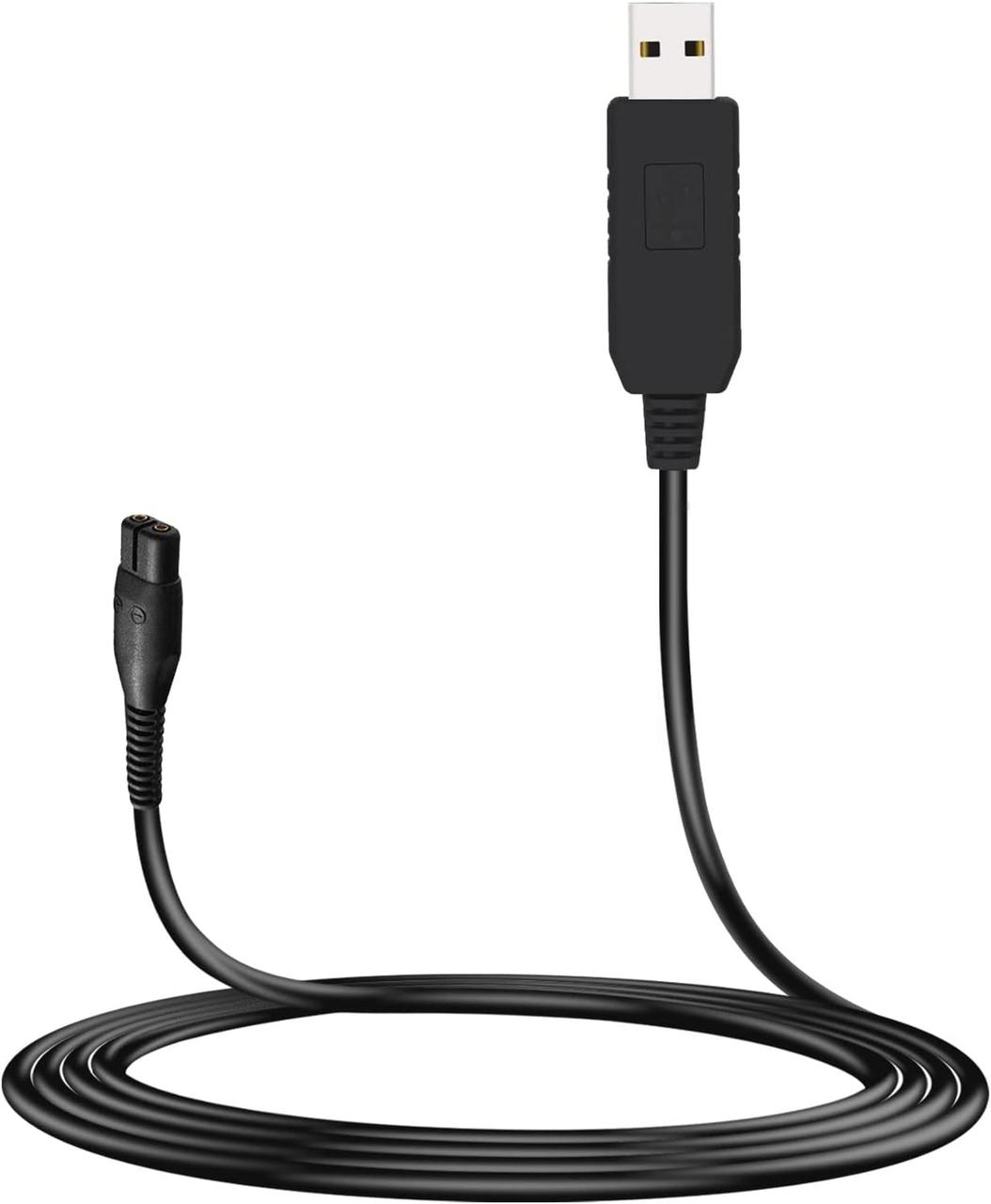 MEROM 4,3 В бритва Заміна USB-кабелю для заряджання A00390 Шнур зарядного пристрою, сумісний із Philips Norelco One Blade QP2620 /