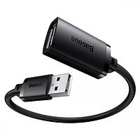 Кабель Baseus подовжувач USB тато мама 0.5м AM-AF USB2.0  AirJoy чорний