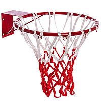 Сетка баскетбольная сетка для баскетбольного кольца SP-Sport 5643 2 сетки в комплекте White-Red