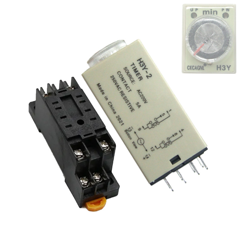 Реле времени 220В на DIN-рейку таймер 0-60мин 5А, H3Y-2 (ID#1108044933 ...