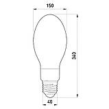 Лампа ртутно-вольфрамова 750W 220V 22500lm 4200K Е40 340x150mm [l0470005] E.NEXT e.lamp.hwl.e40.750, фото 2