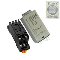 Реле часу, таймер H3Y-2, 0-30с 24В 5А на DIN-рейку