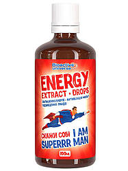 Енергетик натуральний для активізації чоловічої сили, роботи мозку та збільшення лібідо, краплі 100мл