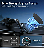Магнітний автотримач для телефону Choetech Black (AT0005), фото 2