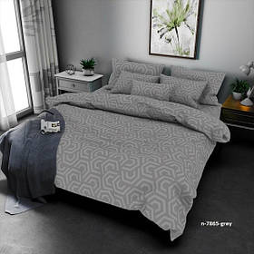 Комплект постільної білизни 1,5 ТМ MTX "БЯЗЬ ГОЛД" СОТИ СІРІ