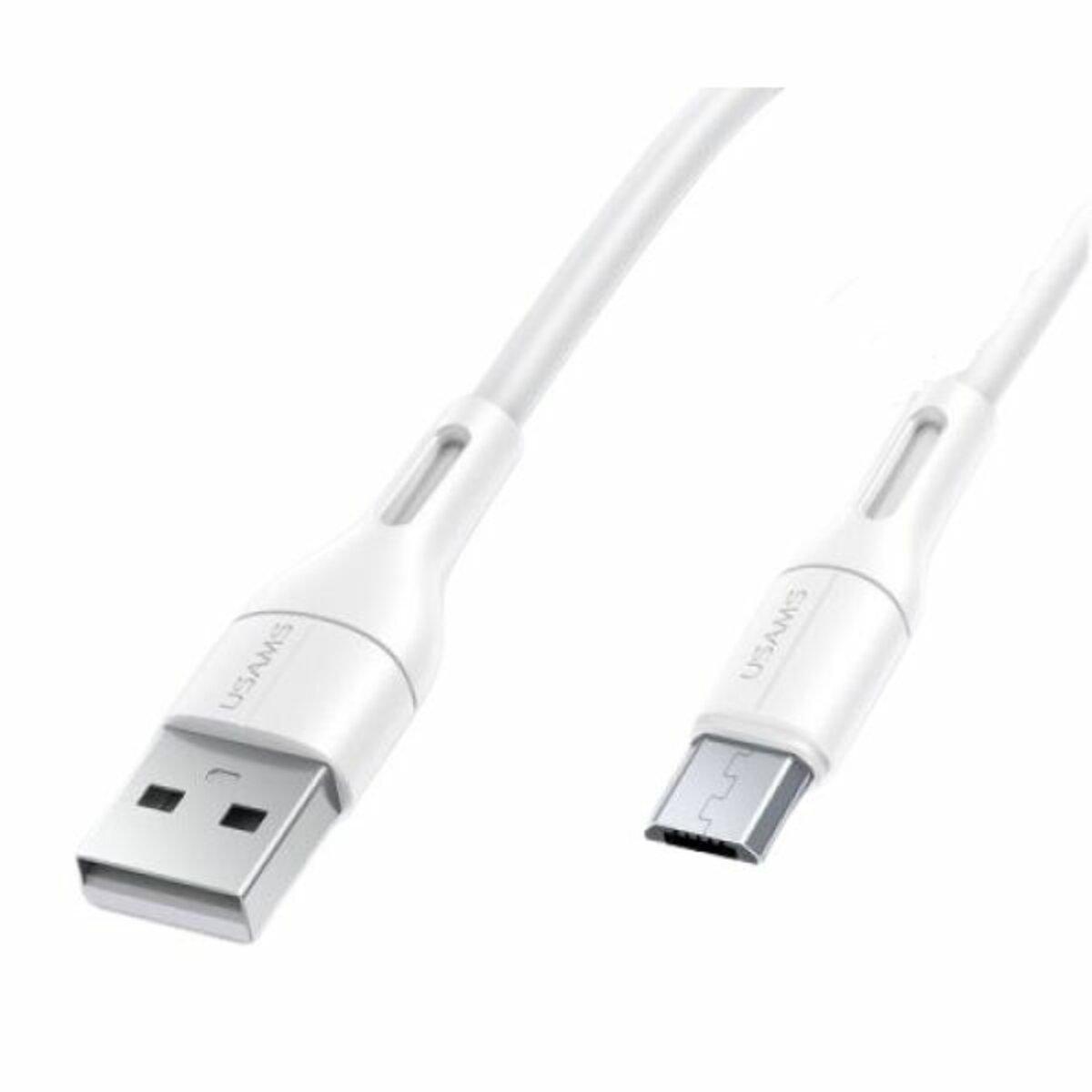 Кабель Charge\OTG Usams US-SJ502 U68  USB to USB Micro  2A 1m WHITE (SJ502USB02)