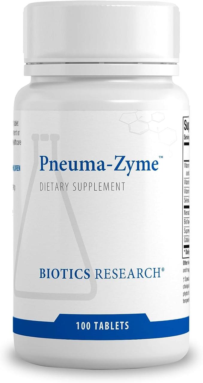 Biotics Research Pneuma-Zyme / Підтримка здоров'я легень і верхніх дихальних шляхів 100 таблеток