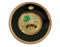 Декоративная позолоченная тарелка "Chokin Art" 20 см (Kov-pl-001)