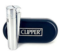 Запальничка Clipper метал (турбо) — Silver