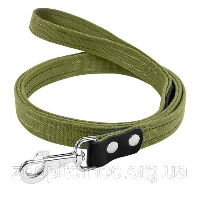 Повідець посилений бавовняний Collar 0503 шир 25 мм, довжина 1,5 метра Повідець посилений бавовняний Collar