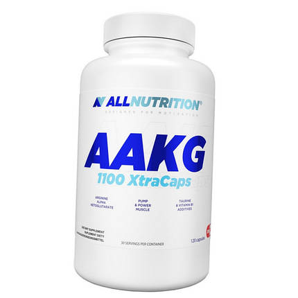 Аргінін AAKG All Nutrition AAKG 1100 120 капсул, фото 2