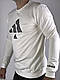 Чоловічий брендовий світшот Adidas (Адідас) весняний осінній білий Туреччина. Кофти світшоти. Чоловічий одяг, фото 3