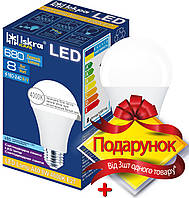 Лампа світлодіодна ІСКРА LED A60 8W 4000K E27