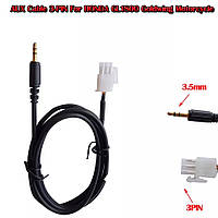 КАБЕЛЬ 3.5MM AUX Cable 3-PIN For HONDA GL1800 Goldwing Motorcycle Код/Артикул 13