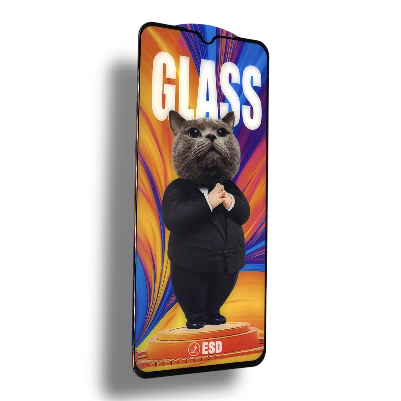 Захисне скло CDK Full Glue Cat ESD Anti-Dust для Oppo Reno3 (016189) (black)