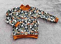 Дитячий джемпер тринитка панда на хлопчика 92-122 см