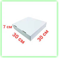 Коробка самосборная белая для пирога эклера 300*300*70 Korob(3)
