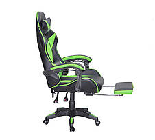 Геймерське крісло 114+ F Onder Mebli екошкіра, чорний/зелений, фото 2