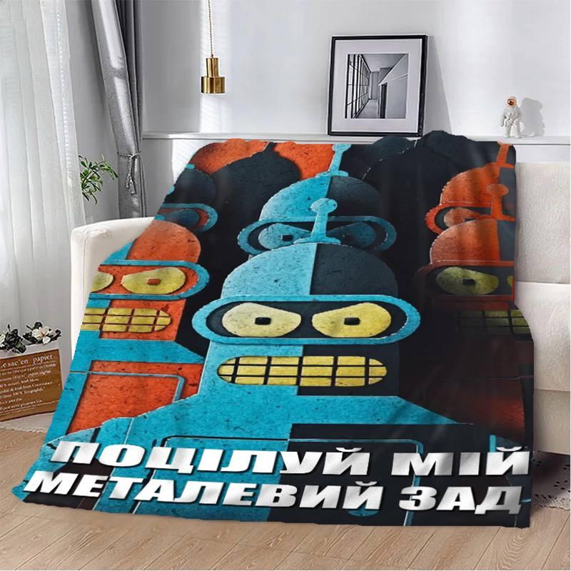 Плед 3D мотивационный "Поцілуй мій металевий зад" 2646_A 12559 160х200 см