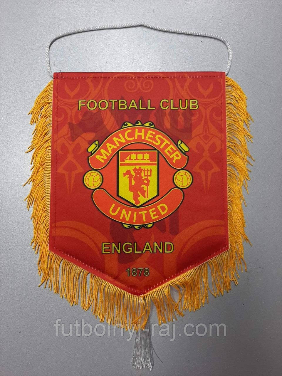 Вимпел тканинний з бахромою FC Manchester United