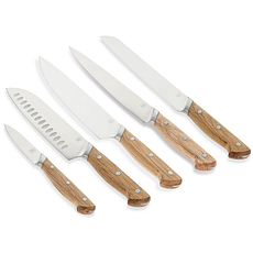 НАБІР НІЖІВ FORESTA MORSØ 5 шт. кухарський ніж, хлібний ніж, філейний ніж, ніж сантоку та ніж для трав