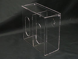 Підставка для медичних масок та шапочок на 2 відділення із кріпленням на стіну