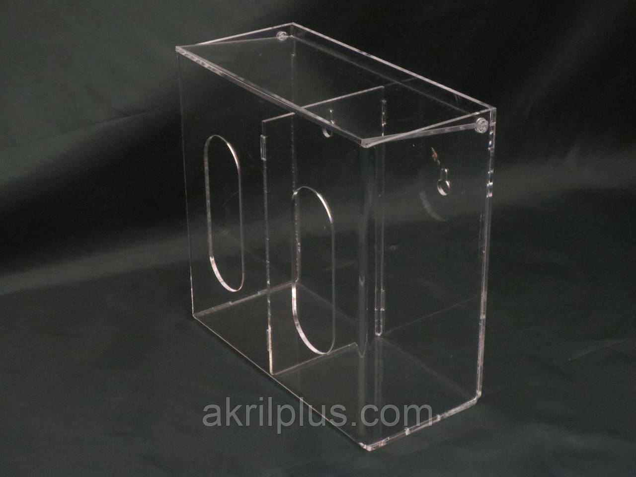 Підставка для медичних масок та шапочок на 2 відділення із кріпленням на стіну, фото 1