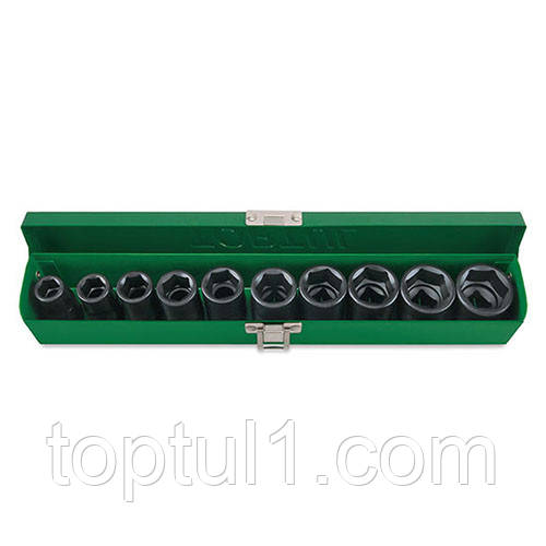 Набір головок ударних дюймових 1/2" 7/16-1" 10 од. TOPTUL GEAD1001