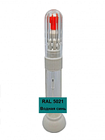 Краска по коду RAL 5021 реставрационный маркер-карандаш Водная синь