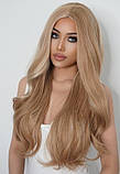 Перука білявки хвиляста довга пшенична, фото 4