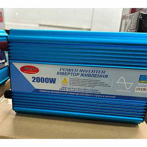 Перетворювач напруги Power Inverter Wimpex WX-2010 2000W 12V, інвертор, чиста синусоїда, фото 3