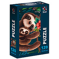 Пазлі "Cute sloth", 120ел, біля кор. 16*10*3см, ТМ Vladi Toys, Україна