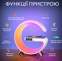 Ночник Smart Light Sound с USB зарядкой\Led лампа с bluetooth колонкой\Умная Настольная лампа с RGB-подсветкой