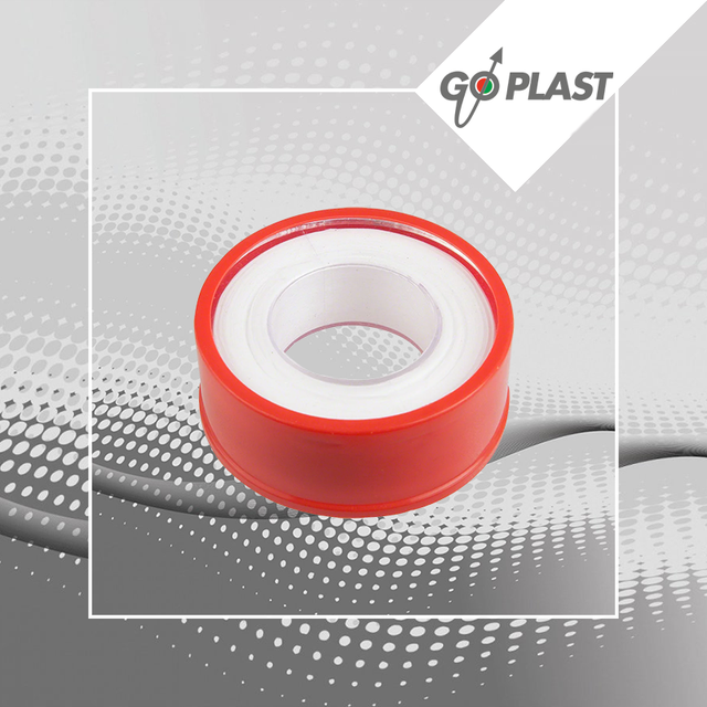 Go-Plast стрічка вогнетривка тефлонова червона PTFE_Стрічка високотемпературна тефлонова_Тефлоновая огнеупорная лента PTFE 12мм х12м Go-Plast_Тефлоновая огнеупорная лента PTFE_высокотемпературная фум лента Go-Plast