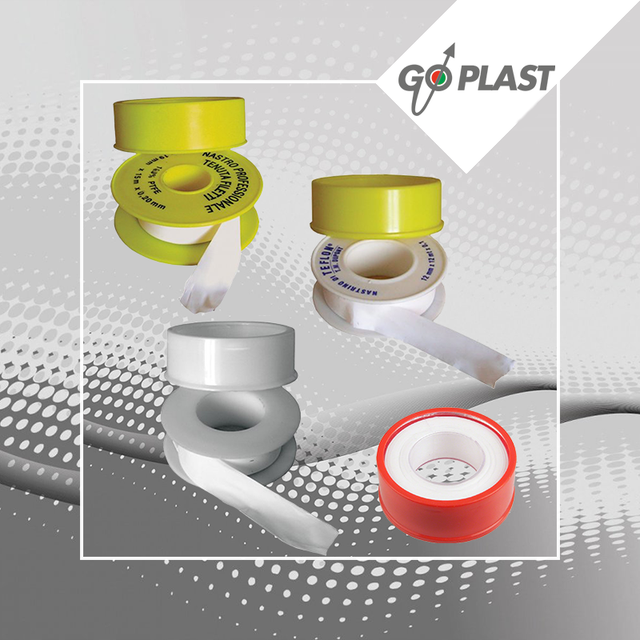 Go-Plast стрічка вогнетривка тефлонова червона PTFE_Стрічка високотемпературна тефлонова_Тефлоновая огнеупорная лента PTFE 12мм х12м Go-Plast_Тефлоновая огнеупорная лента PTFE_высокотемпературная фум лента Go-Plast