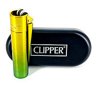 Зажигалка Clipper металл - Yellow-green