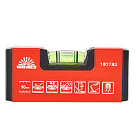 Рівень 10 см з магнітами Vitals (тверда протиударна акрилова колба)