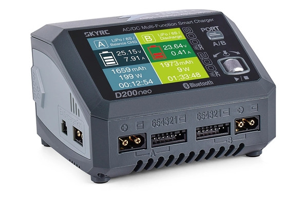Зарядний пристрій універсальний дуо SkyRC D200neo 200W/800W з блоком живлення