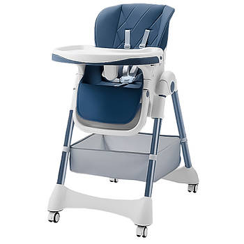 Дитячий стільчик для годування складаний Bestbaby BS-806 Sophie Blue