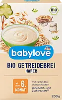 Детская овсяная каша с 6 месяцев babylove Getreidebrei Hafer, 200 гр