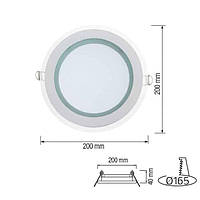 Світлодіодний світильник CLARA-15 15W 6400К HOROZ ELECTRIC 016-016-0015-010
