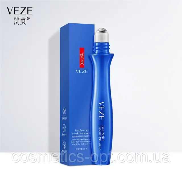 Есенція-ролер для очей з кофеїном і перлами VEZE Advanced Elastic Delicate Pearl Eye Essence, 15 мл