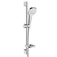 Душевой набор Hansgrohe Croma Select E Vario 0,65 м, с мыльницей Casetta, белый/хром 26586400